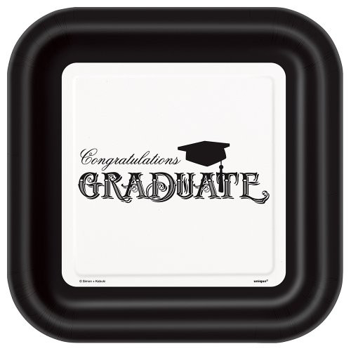 Square Classic Graduation Dinner Plates, 8ct