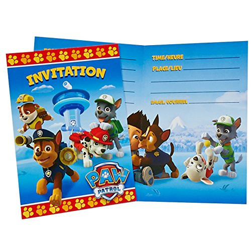 Unique Industries PAW Patrol Invitations (8)