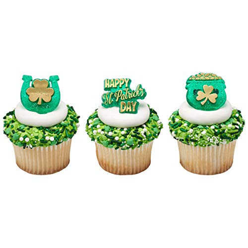 A1 Bakery Supplies St Patrick s Day Pot of Gold Cupcake Rings   24 pc