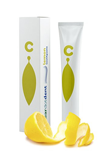 ClearDOT DENT Lemon Toothpaste   Fluoride Free Sugar Free Mint Free Paraben Free Removes Plaque and Bad Breath Prevents Tooth Decay and Bleeding Gums   for Long Lasting Fresh Breath    75ml
