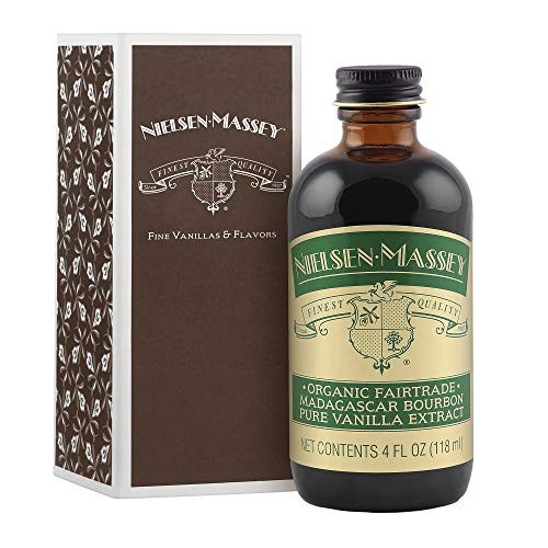 Nielsen Massey Organic Fairtrade Madagascar Bourbon Pure Vanilla Extract with Gift Box 4 Ounces Nielsen Massey Organic Fairtrade Madagascar Bourbon Pure Vanilla Extract with Gift Box 4 Ounces