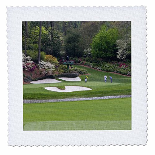3dRose qs 48684 3 Augustas Amen Corner Golf Course Where Dreams are Made and Lost Quilt Square 8 by 8 Inch