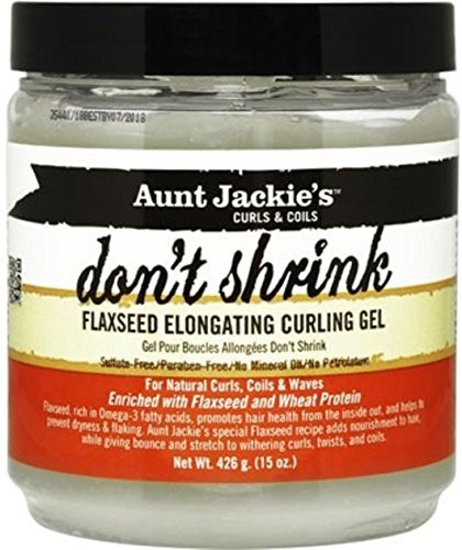 Aunt Jackies Don t Shrink Flaxseed Elongating Curling Gel 2 Pack of 15 Oz