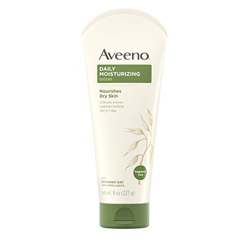 Aveeno Daily Moisturizing Body Lotion with Soothing Oat and Rich Emollients to Nourish Dry Skin Fragrance Free 8 fl oz  Pack of 6