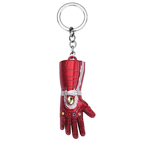 Avengers Thanos Infinity Gauntlet Keychain Infinity Key Chain Rings Accessory  Red 2