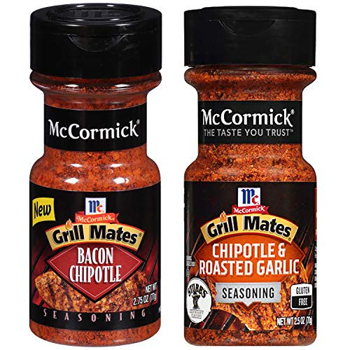 McCormick Grill Mates 2 Pack Variety Bacon Chipotle and Chipotle   Roasted Garlic