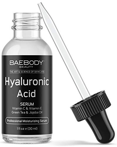 Baebody Hyaluronic Acid Serum for Face with Vitamin C   Vitamin E 1 Ounce