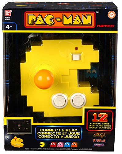 Pac Man 38885 Bandai Connect   Play Console 12 Built in Retro Arcade games 38886 Nylon A