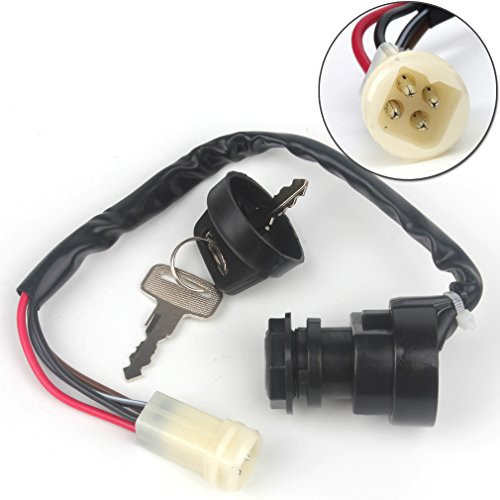 Ignition Key Switch for Yamaha Wolverine 350 Big Bear Warrior 350 YFM350 1987 1988 1989 1990 1991 1992 1993 1994 YFA125 YFM100 YFM80 YFM225 ATV Quad