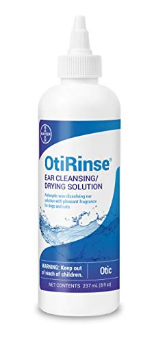 OtiRinse ear cleansing drying solution for Dogs Cats and Horses 8 oz