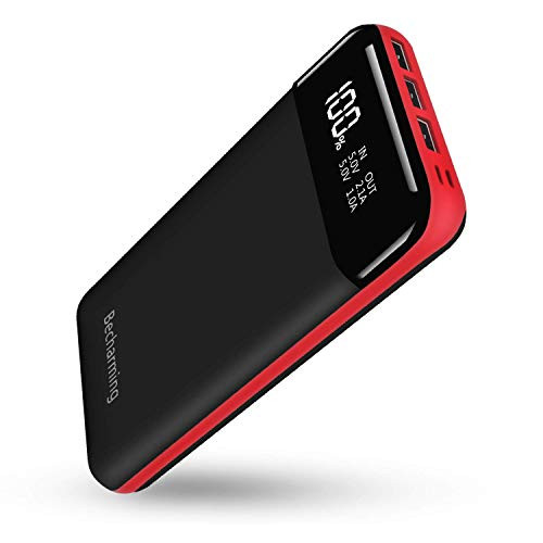 Power Bank 25000mAh Portable Charger High Capacity Battery Pack Backup External USB Battery Power Pack Battery Charger 3 Output 2 Input with LCD Display Compatible Smartphone Android Phone Tablets