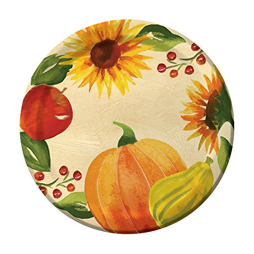 Creative Converting 8 Count Sturdy Style Paper Lunch Plates 7  Harvest Abundance