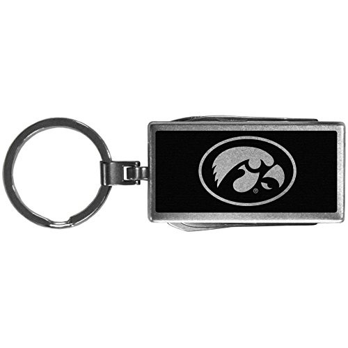 NCAA Siskiyou Sports Fan Shop Iowa Hawkeyes Multi tool Key Chain Black One Size Black