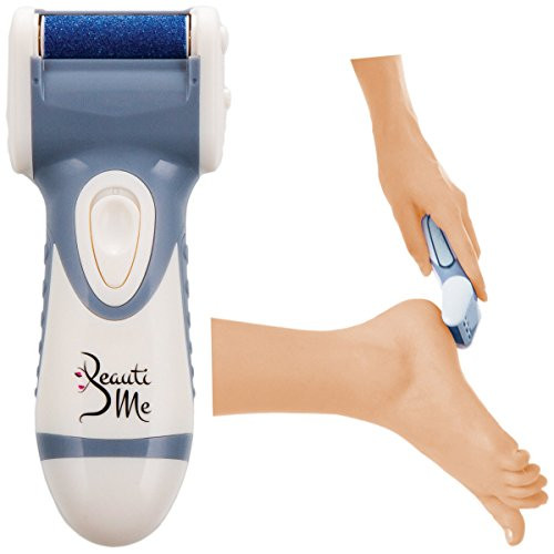 Callus Remover Professional Electronic Pedicure Foot File   Remove Hard Callused Dead and Cracked Skin  Gray