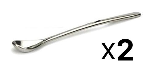 RSVP Endurance Tiny Salt and Condiment Spoon Polished Stainless Steel  2 Pack