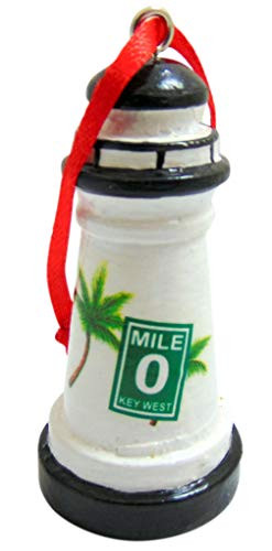 Key West Mile 0 Lighthouse Florida Coastal Christmas Ornament Decoration 3 Inch