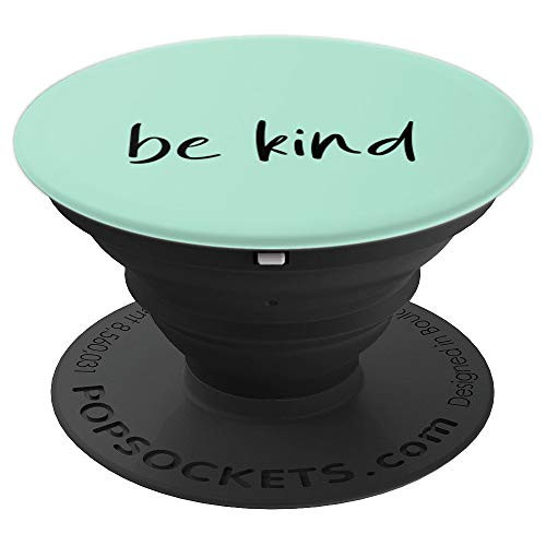 Be Kind Mint Green Solid Color To Match PopSockets Grip and Stand for Phones and Tablets