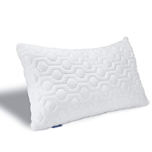 BESORY Bed Pillow for Sleeping Shredded Memory Foam Pillow with Cooling Bamboo Cover Adjustable Loft Queen Size BESORY Bed Pillow for Sleeping Shredded Memory Foam Pillow with Cooling Bamboo Cover Adjustable Loft Queen Size