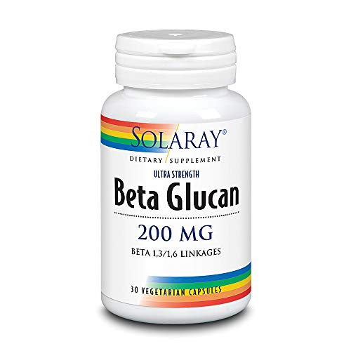Solaray High Potency Beta Glucan Veg Cap  Btl Plastic  200mg 30ct