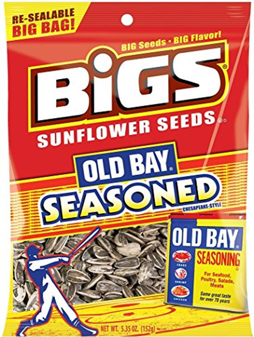 BIGS Old Bay Seasoned Sunflower Seeds 535 ounce Bag Pack of 3 BIGS Old Bay Seasoned Sunflower Seeds 535 ounce Bag Pack of 3