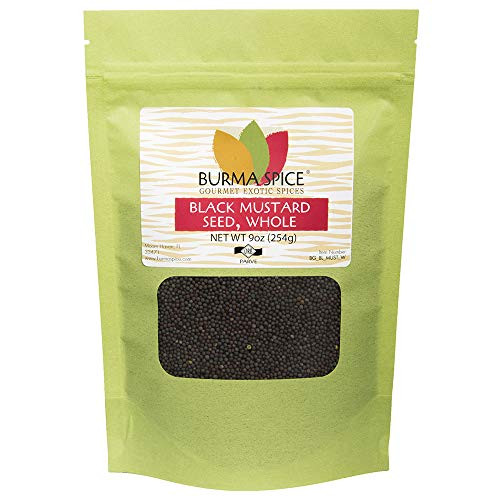 Black Mustard Seed Whole   Pungent Mustard Seed   Used in Indian and Ethiopian Cuisine 9 oz