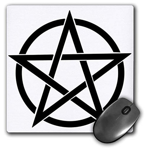 3dRose Mouse Pad Black Pentagram On White Background 8 by 8 Inches mp 292659 1 3dRose Mouse Pad Black Pentagram On White Background 8 by 8 Inches mp 292659 1