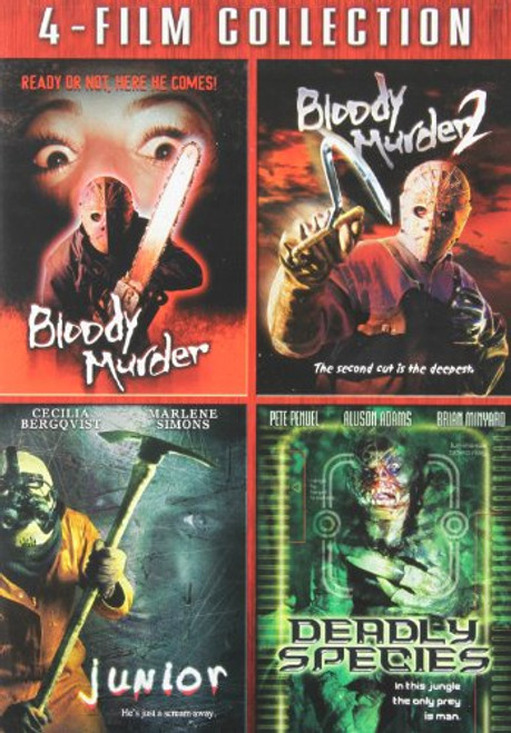 4 Film Collection Bloody Murder Bloody Murder 2 Junior Deadly Species DVD 4 Film Collection Bloody Murder Bloody Murder 2 Junior Deadly Species DVD