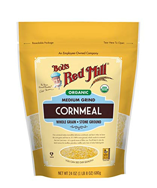 Bob s Red Mill Organic Cornmeal Medium 24 oz 2 pk
