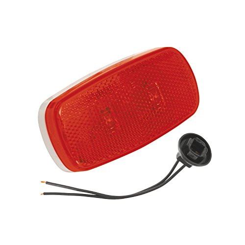 Bargman 42-59-401 Clearance/Side Marker Light (Dual LED Clearance/Side Marker with White Base - Red) Bargman 42-59-401 Clearance/Side Marker Light (Dual LED Clearance/Side Marker with White Base - Red)