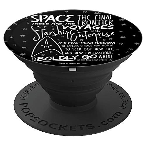 Star Trek Space The Final Frontier Quote PopSockets Grip and Stand for Phones and Tablets
