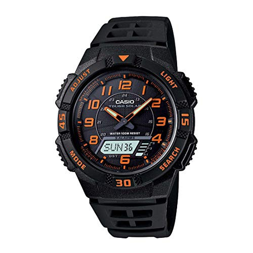 Casio Men s AQS800W 1B2VCF  Slim  Solar Multi Function Ana Digi Sport Watch