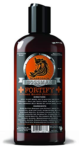 Bossman Fortify Intense Beard Conditioner to Grow  Thicken   Moisturize and Protect Your Beard  Stagecoach