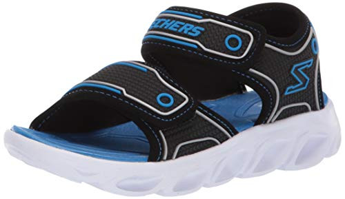 Skechers baby boys Hypno splash Sandal Black Blue 2 Little Kid US