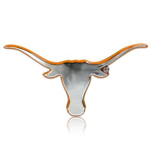 University of Texas Longhorns Chrome Metal Auto Emblem University of Texas Longhorns Chrome Metal Auto Emblem