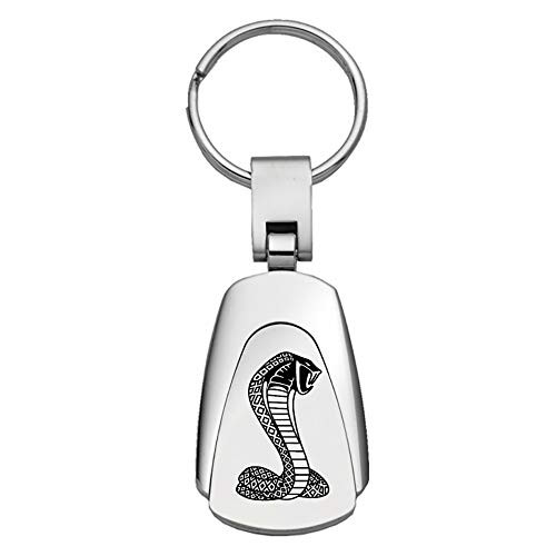 Ford Mustang Shelby Cobra ChromeTear Drop Key Chain