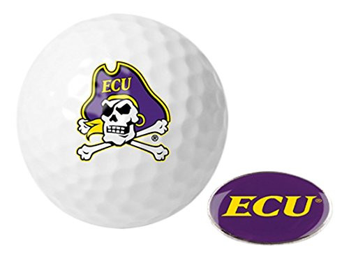 NCAA East Carolina Pirates - Golf Ball One Pack with Marker