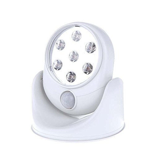 IPUIS Wireless Motion Sensor LED Lights 360°Infrared Motion Activated Sensor Battery-Powered Auto-Sensing Path Cordless Lamp PIR Security Indoor Outdoor Security Light Garden Wall Flood Night Lamp
