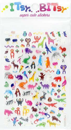 International Arrivals  Jungle Pals  Itsy Bitsy Stickers