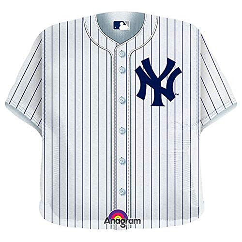 Anagram MLB New York Yankees Baseball Jersey Foil Balloon 24  Multicolored