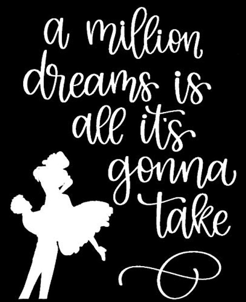Makarios LLC A Million Dreams Greatest Showman Cars Trucks Vans Walls Laptop MKR White 55 x 425 MKR868 Makarios LLC A Million Dreams Greatest Showman Cars Trucks Vans Walls Laptop MKR White 55 x 425 MKR868