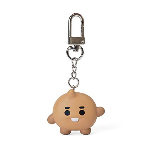 BT21 Official Merchandise by Line Friends   Baby Series SHOOKY Character Action Figure Keychain Ring Bag Charm Brown