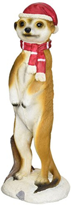 Christmas Decorations   Merry Meerkat Holiday Porch Greeter Meerkat Statue