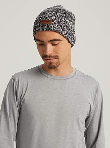 Burton Mens Gringo Beanie True Black Stout White Marble One Size