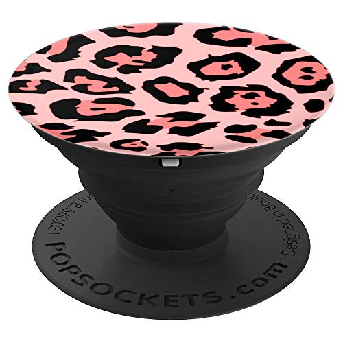 Pink Leopard   Cheetah Print PopSockets Grip and Stand for Phones and Tablets
