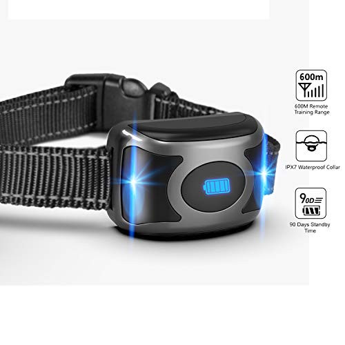 Bwpows Dog Training Collar Receiver Rechargeable Shock Collar Receiver 100 Waterproof Training Collar with Adjustable Dog Collar Bwpows Dog Training Collar Receiver Rechargeable Shock Collar Receiver 100 Waterproof Training Collar with Adjustable Dog Collar