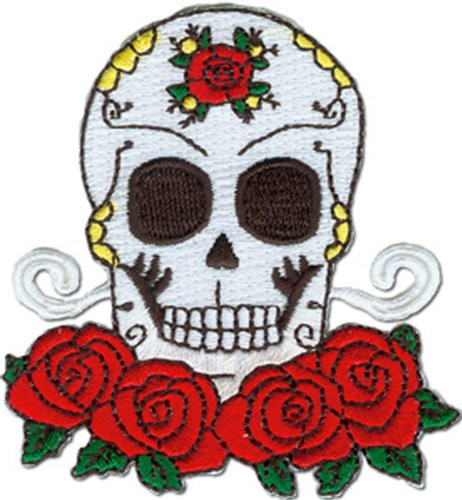 C D Visionary Application Candy Skull and Roses Patch