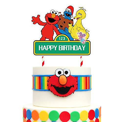 Elmo Cake Topper Cake Decorations Birthday Party Supplies for Boys and Girls