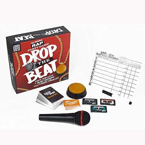 Professor Puzzle Drop The Beat   The Original Rap Party Game   Rapping   Singing Buzzer Game for The Family by Looney Goose