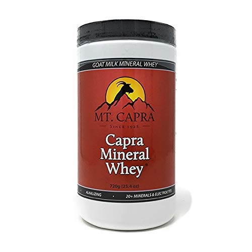 MT CAPRA SINCE 1928 Capra Mineral Whey   A Whole Food Bio Available Mineral Electrolyte Supplement from Goat Milk Whey Rich in Potassium   720 Grams Powder