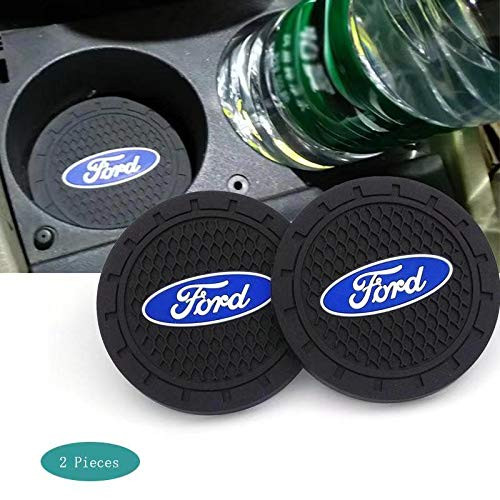 SHENGYAWAUTO Car Interior Accessories Cup HolderAnti Slip Cup Mat Insert for Ford All Models 2 Packs275 inch